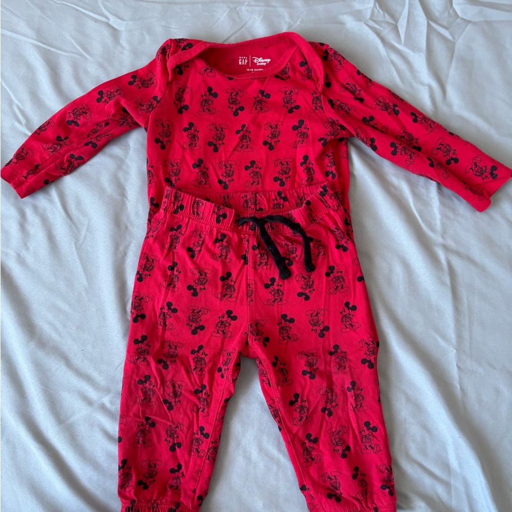 GAP Red Mickey Mouse Kids Footie